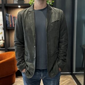 John Varvatos Goat Suede Blazer